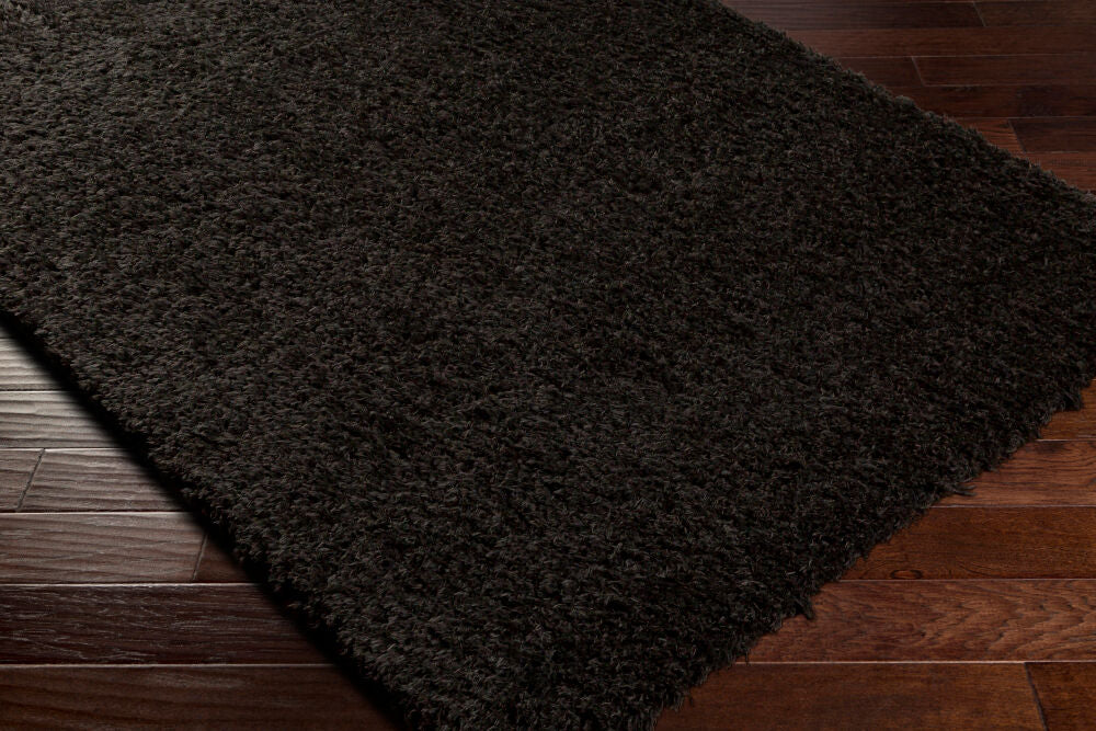 Angora Machine Woven Rug — Black | ANG-2306