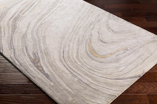 Kavita Handmade Rug — Gray / Gold | KVT-2304