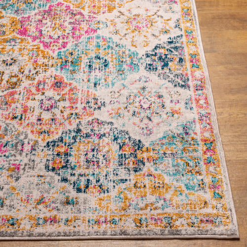 Livabliss Harput Machine Woven Rug — Multicolor Diamond Medallion | HAP-1018