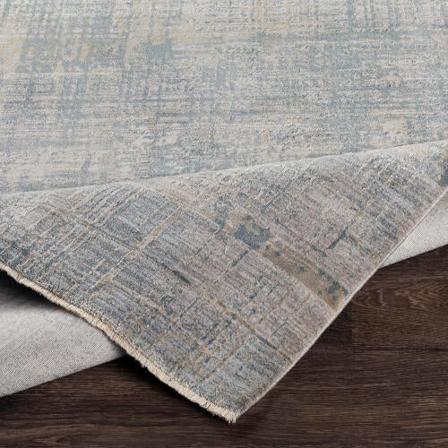 Brunswick Machine Woven Rug — Ice Blue / Taupe| BWK-2301 - construction