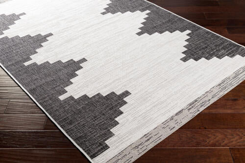 Livabliss  Eagean Machine Woven Rug — Charcoal / Ivory | EAG-2356