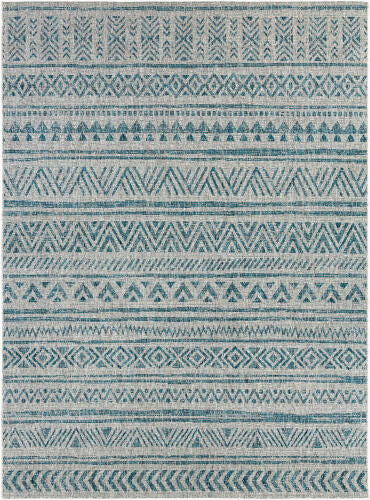 Livabliss Eagean Machine Woven Rug — Teal / Taupe | EAG-2307 - performance