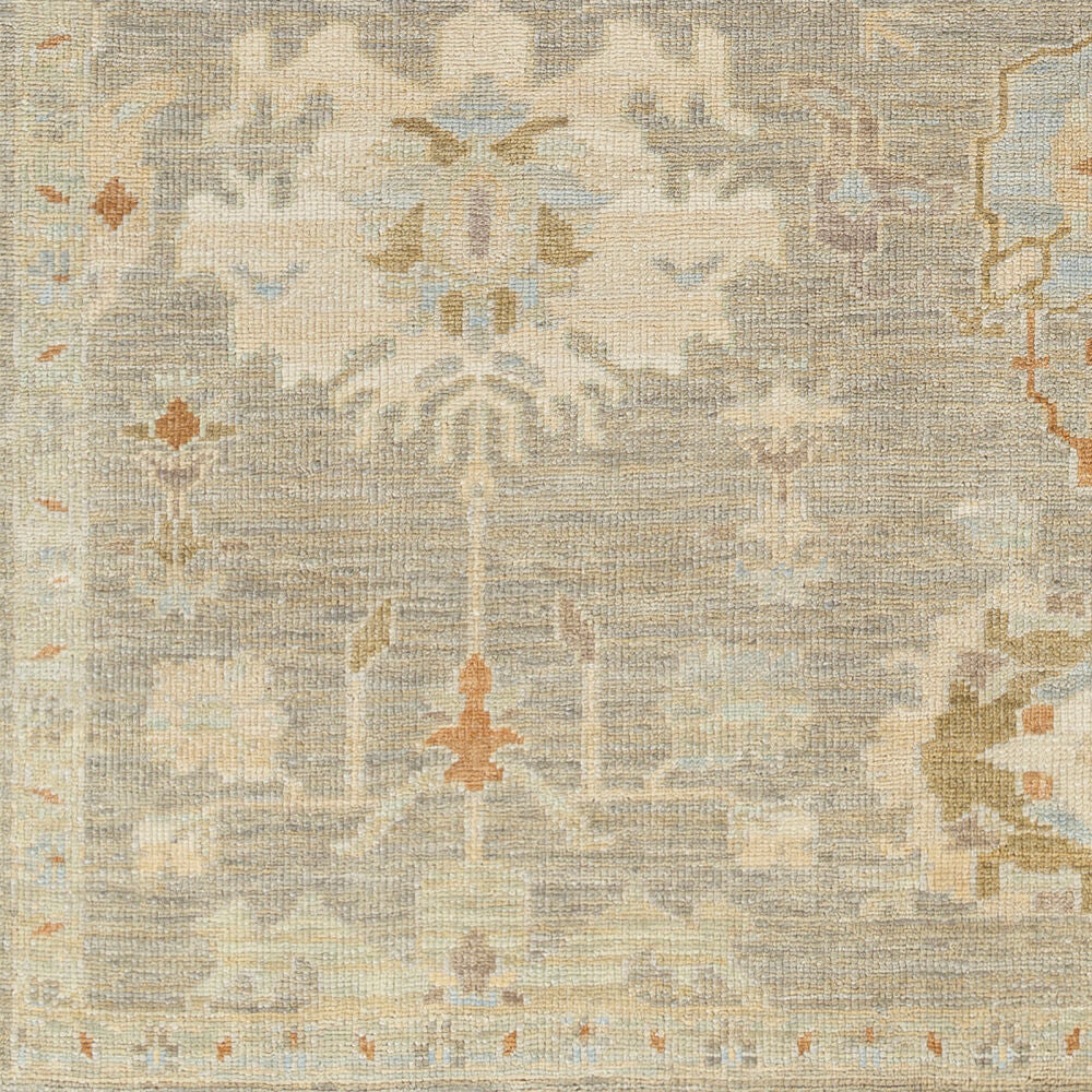Anatalya Handmade Wool Rug — Taupe / Blue | AAT-2300 - construction