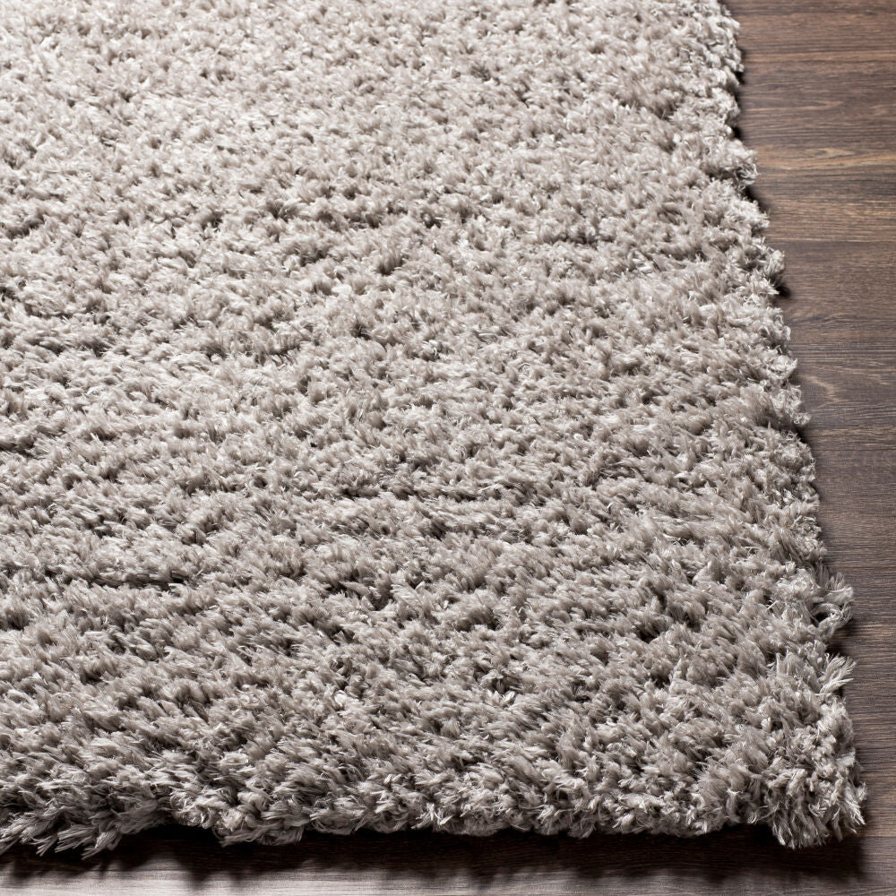 Angora Machine Woven Rug — Medium Gray | ANG-2302 - construction