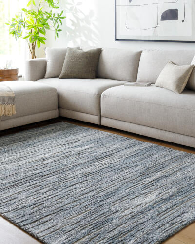 Calgary Handmade Rug — Blue / Gray | CGR-2308 - colour & pattern