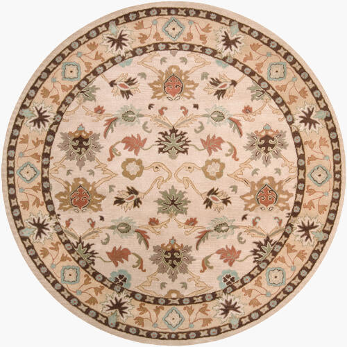 Caesar Handmade Wool Rug — Ivory / Gold / Rust | CAE-1010