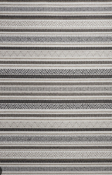 7'x10' Power-Loomed Contemporary Style Brown/Grey Rug – KB Rugs