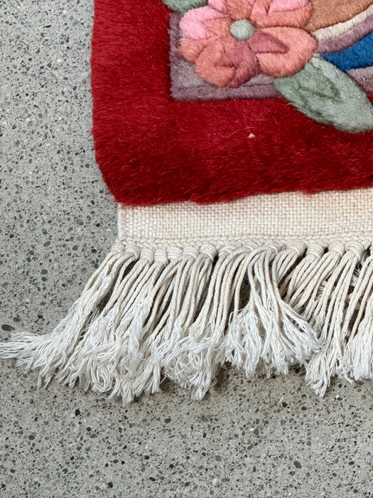 2' x 3'8" Nepali 100 % Wool Hand-knotted