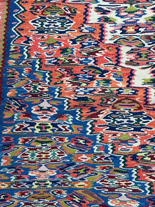 4'9" x 7'8" 100% Wool Hand-Knotted Killim