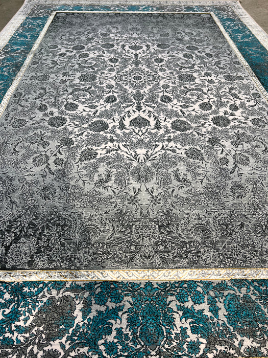 5'x8' Power-Loomed Persian Style Blue/Grey Area Rug – KB Rugs