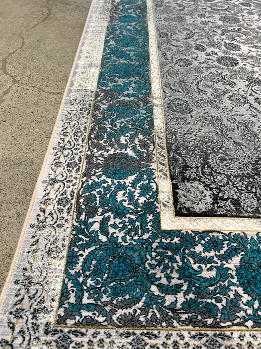 5'x8' Power-Loomed Persian Style Blue/Grey Area Rug – KB Rugs