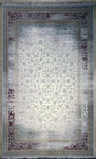 5'X8' High-Graded Polyester Persian Style Area Rug- Pink/Grey (Power-Loomed)