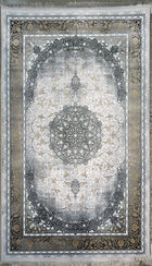 10'X13' High-Graded Polyester Persian Style Area Rug- Golden/Grey (Power-Loomed)