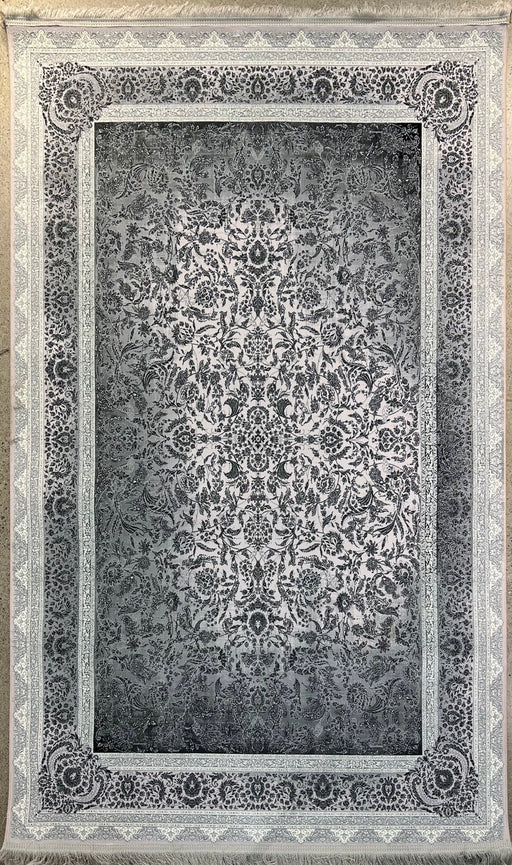 10'x13' Power-Loomed Persian Style White/Grey Area Rug – KB Rugs
