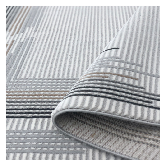 Mey Stripes High Graded Polyester Machine made Area rug