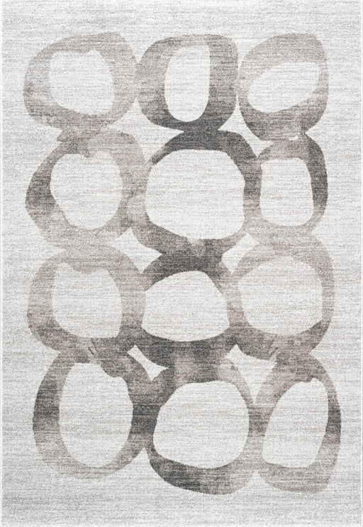 8'x10' Power-Loomed Modern Geometrical Style Brown/Ivory Area Rug – KB Rugs