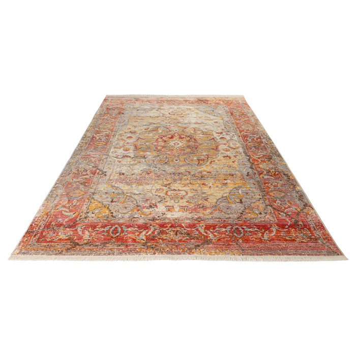 Mystic Pink High Graded Polyester Machine made Area rug