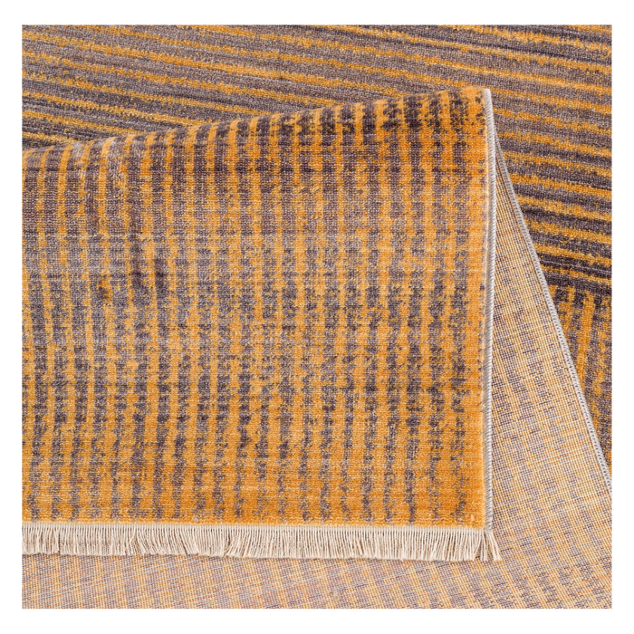 Mystic Yellow High Graded Polyester Machine made Area rug