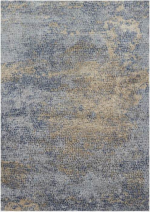 Patina PJ-05 Ocean/Gold Abstract Area Rug – 8' x 11'