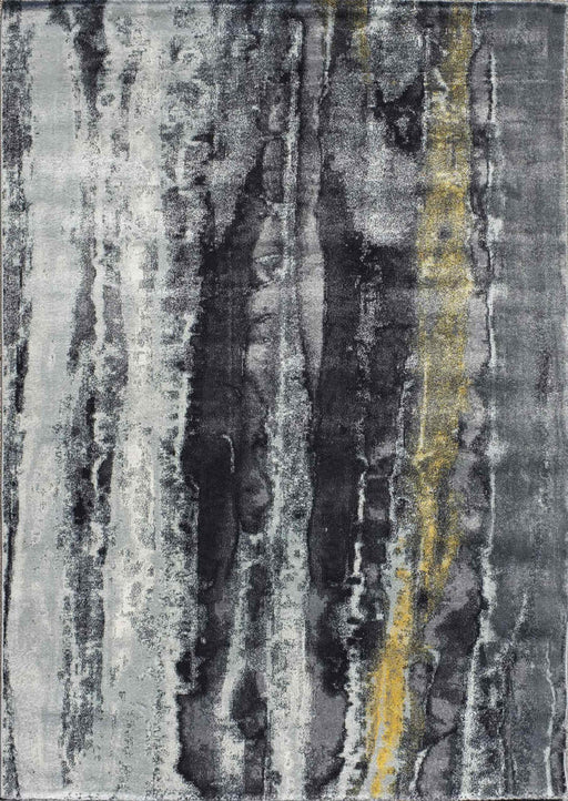 8'x10' Power-Loomed Abstract Modern Style Black/Multi Area Rug – KB Rugs