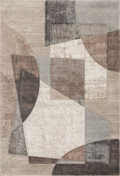 8'x10' Power-Loomed Modern Geometrical Style Brown/Multi Area Rug – KB Rugs