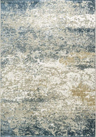 3'X5' High-Graded Polyester Contemporary Style Area Rug- Blue/Multi (Power-Loomed)