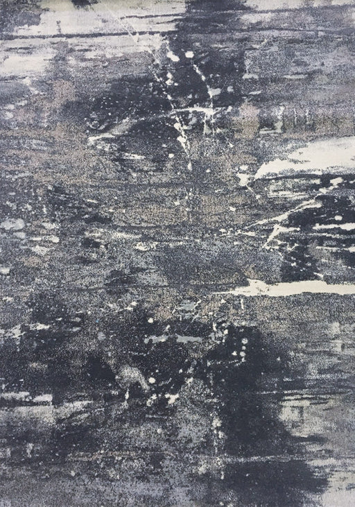 8'x10' Power-Loomed Abstract Modern Style Grey/White Area Rug – KB Rugs