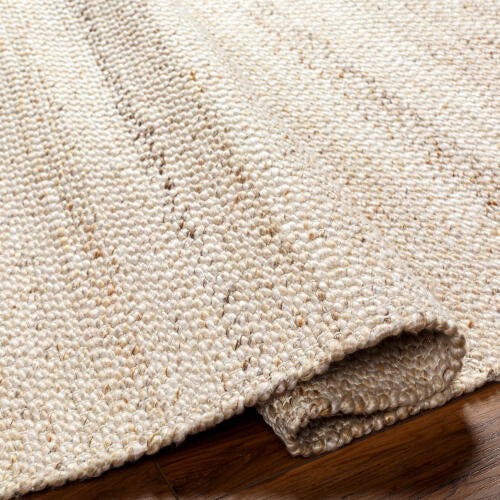 Abbey Handwoven Wool Rug — Ivory / Sand | ABB-2301 - construction