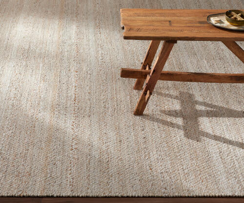 Abbey Handwoven Wool Rug — Ivory / Sand | ABB-2301