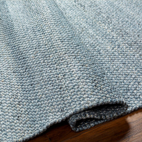 Abby Handwoven Wool Rug — Mist / Ivory | ABB-2302 - construction