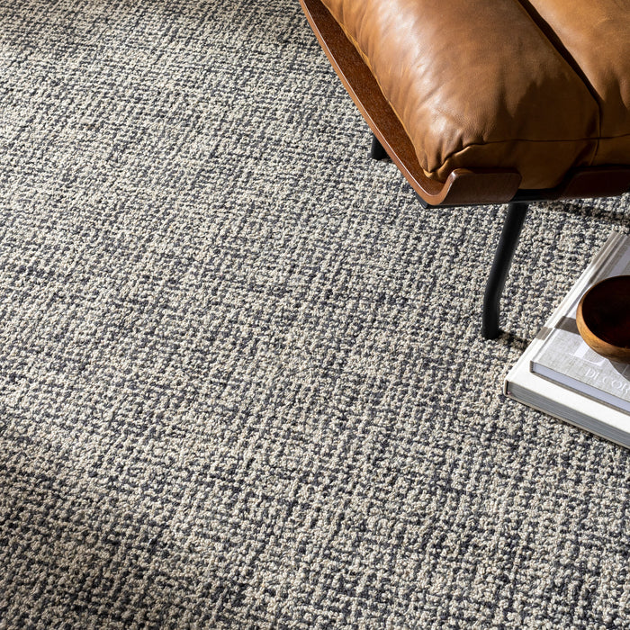 Aiden Hand Tufted Wool Rug — Ink Blue, Charcoal | AEN-1002