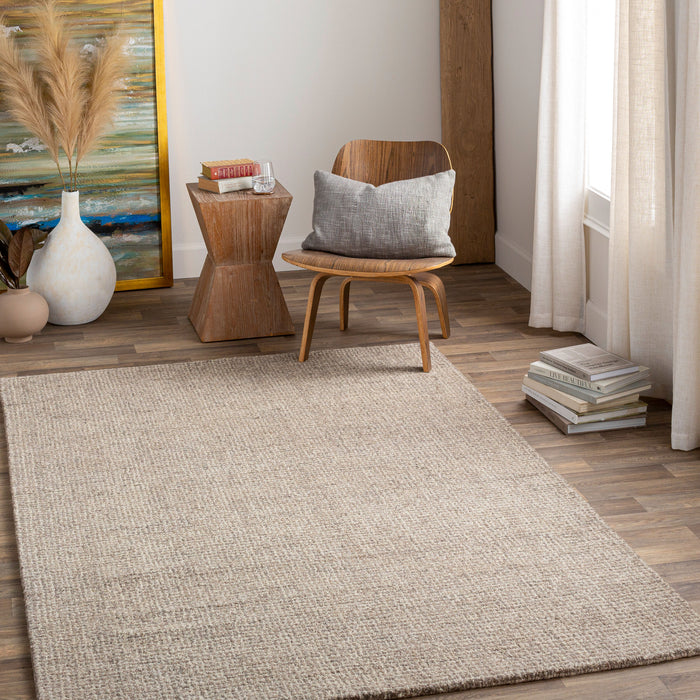 Aiden Hand Tufted Wool Rug — Taupe | AEN-1005
