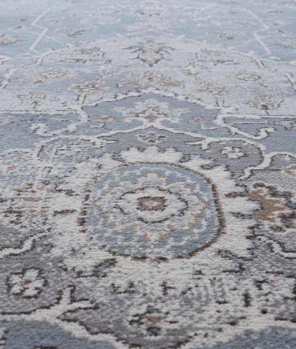 8'X10' High-Graded Polyester Transitional Style Area Rug- Grey (Power-Loomed)