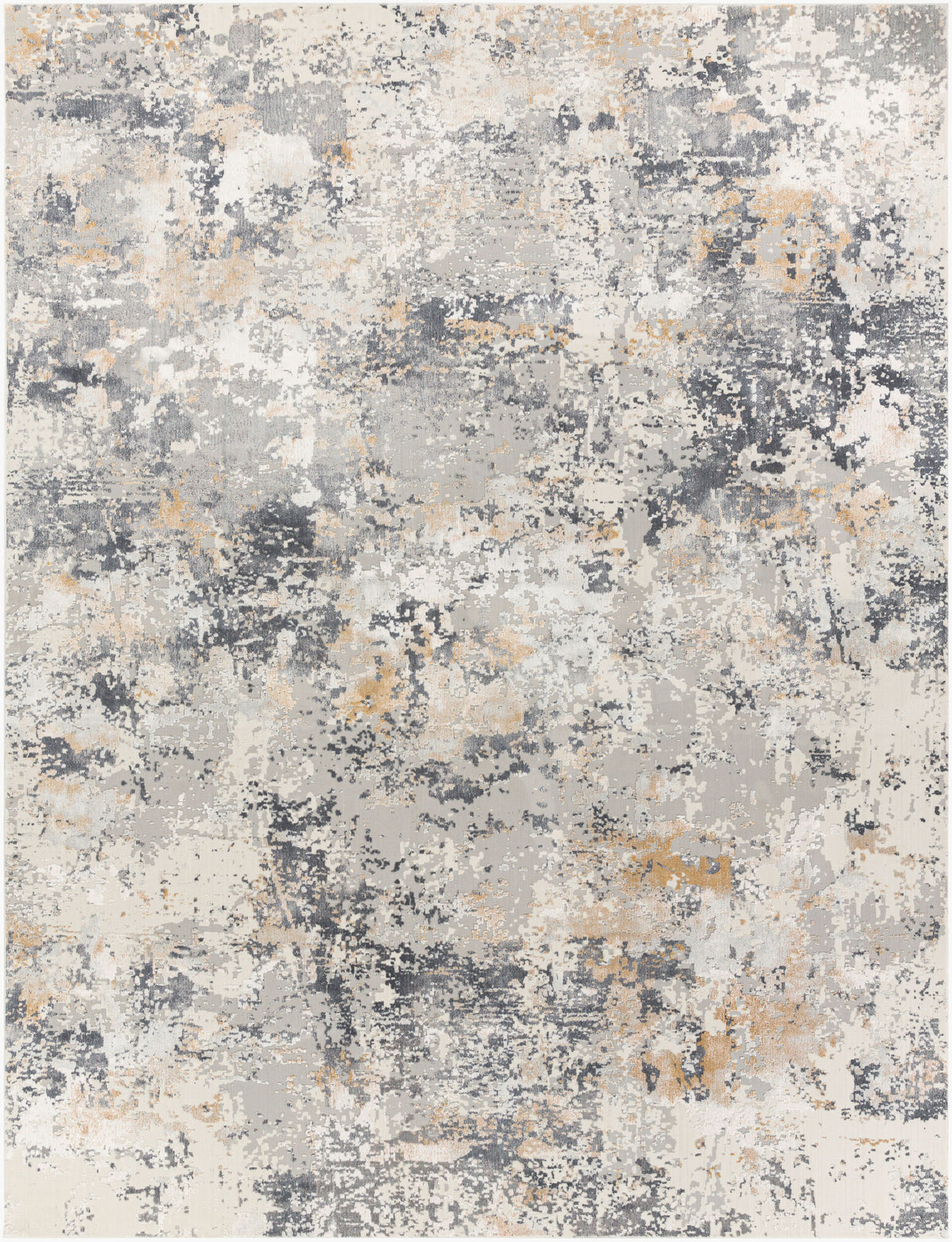 Aisha Machine Woven Rug — Charcoal / Mustard | AIS-2303 - performance