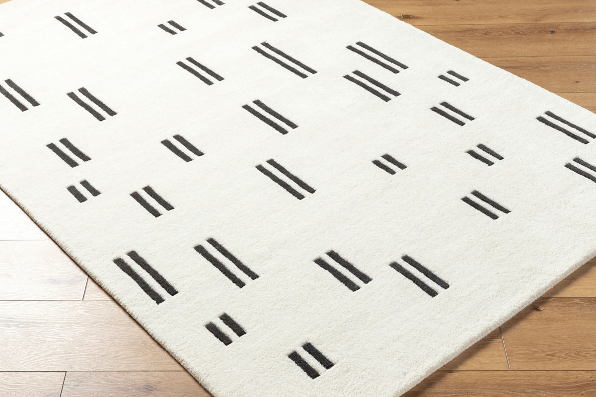 Jason Wu Rhythm Wool Rug — Ivory / Black | JSW-1003 - performance