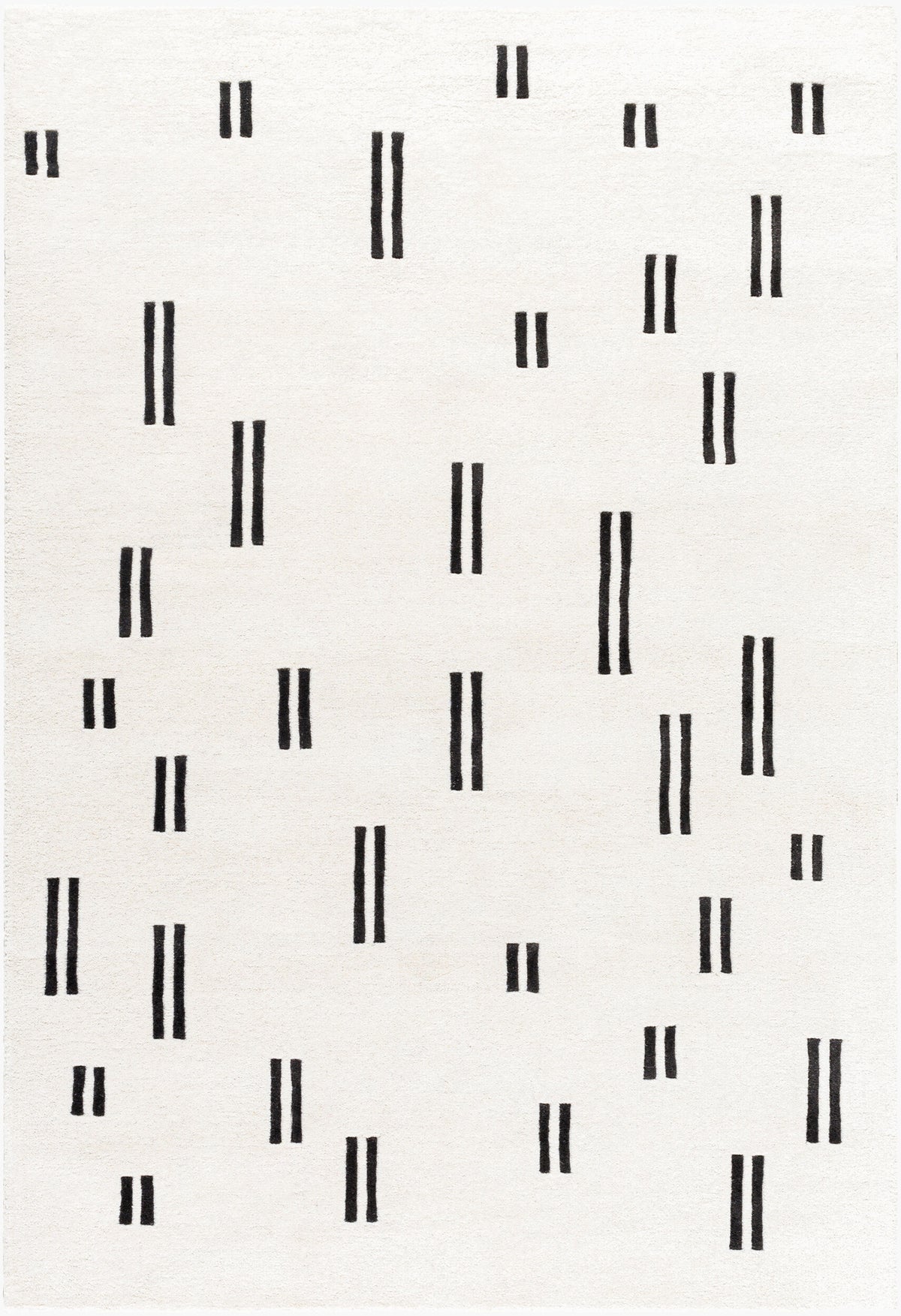 Jason Wu Rhythm Wool Rug — Ivory / Black | JSW-1003 - construction