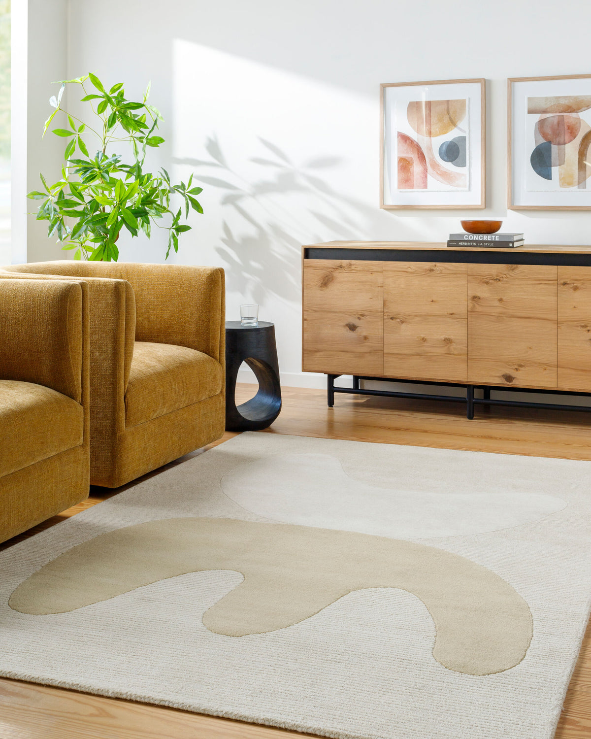 Jason Wu Balance Wool Rug — Ivory/Sand | JSW-1006 - construction