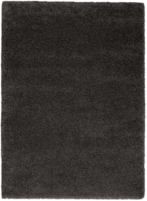 Malibu Shag MSG01 Area Rug – Dark Grey – 8' x 11'