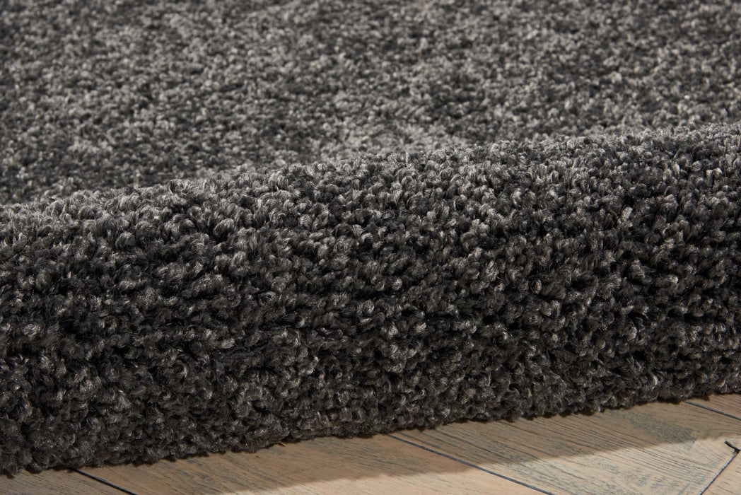 Malibu Shag MSG01 Area Rug – Dark Grey – 8' x 11'