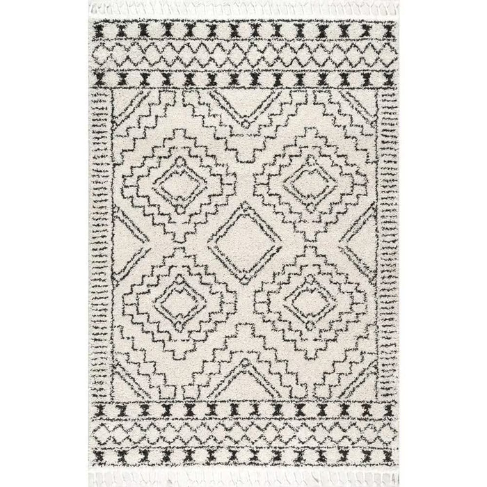 Diana Moroccan Tribal Tassel Area Rug – 8' x 11'