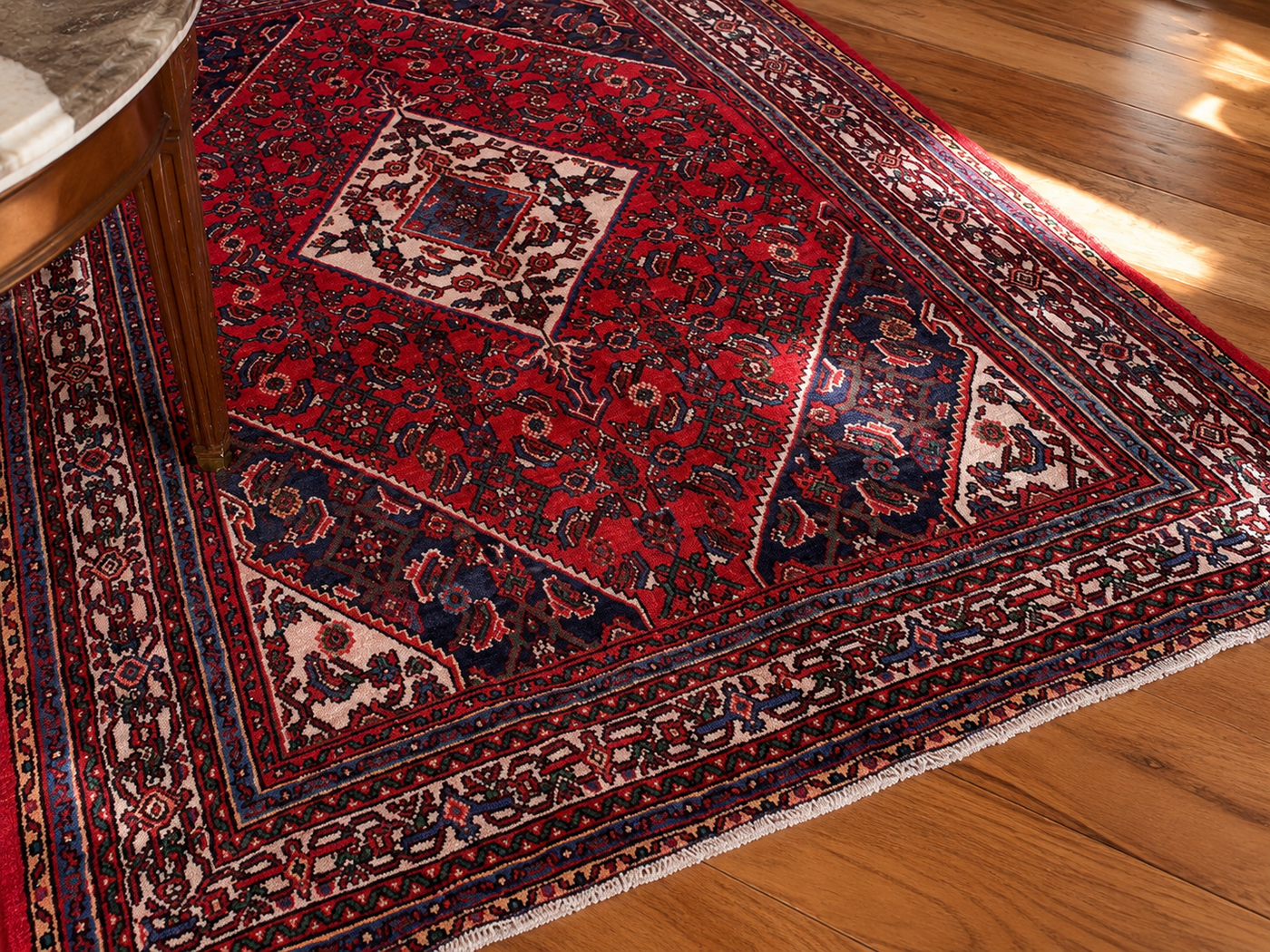 10'0" x 6'11" Handmade Persian Wool Rug wool texture and pattern detail