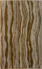 4'X6' Hand-Knotted Nepali Wool Area Rug- Brown/Beige