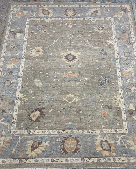 7'11" x 9'8'' Oushak Hand Knotted 100% Wool Area rug