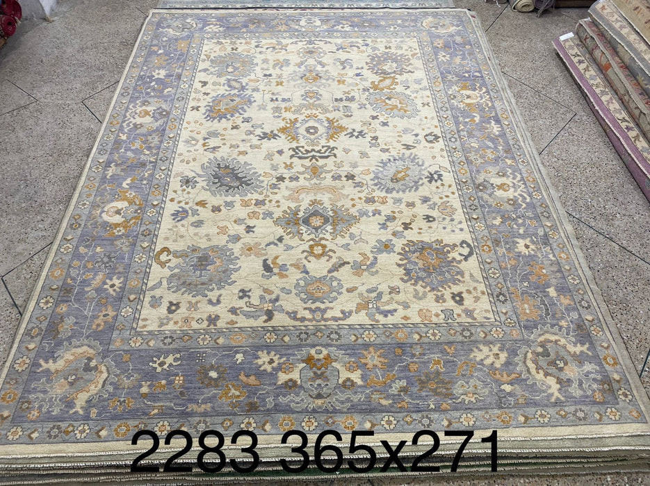 8'11"' x 11'11"Oushak Hand Knotted 100% Wool Area rug