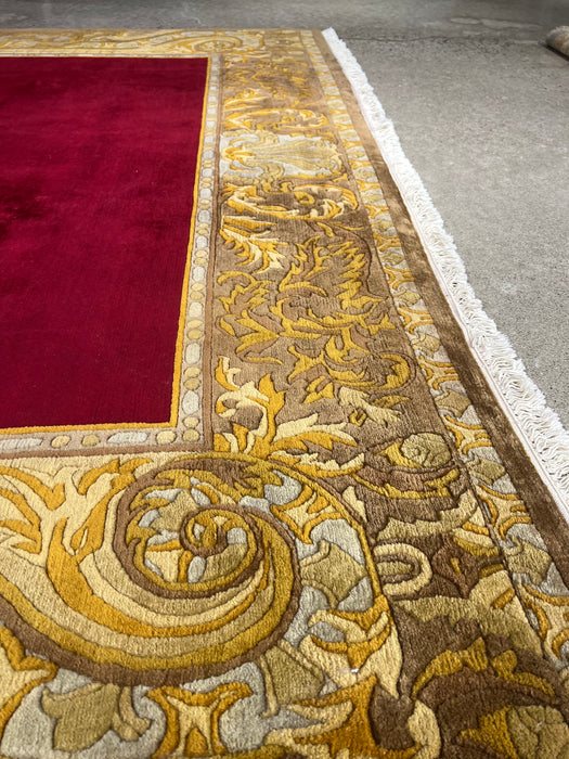8'2" x 10’1" Indo-Persian Hand Knotted 100% Wool Area rug