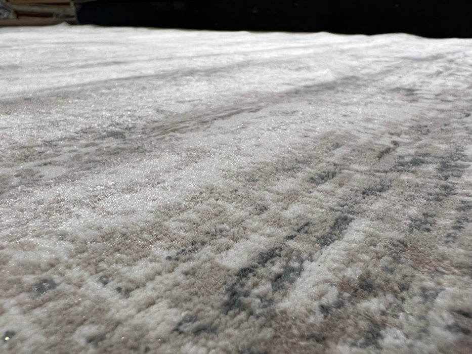 5'x8' Power-Loomed Modern Abstract Style Grey/Ivory Area Rug – KB Rugs