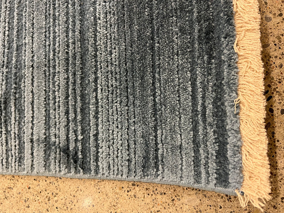 5'x8' Power-Loomed Modern Minimalist Style Grey/Black Area Rug – KB Rugs