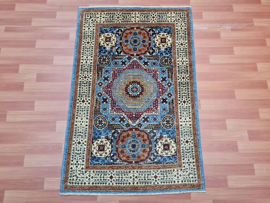 3'X5' Mamluk Ziegler Hand Knotted 100% Wool Area rug