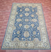7'x10' Hand-Knotted Chobi Blue/Beige Area Rug – KB Rugs