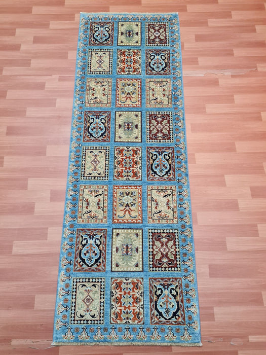 3'0X8'0 Bakhtiari Ziegler Runner Hand Knotted 100% Wool Area rug